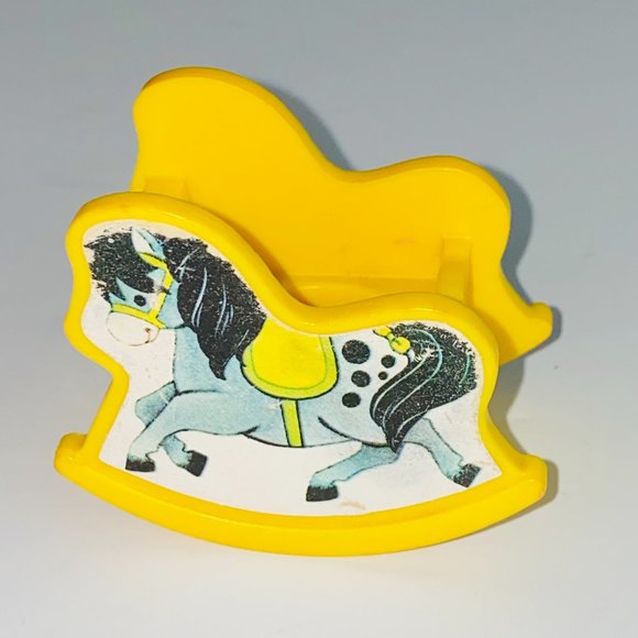 Fisher Price Little People Lot of 2 Rocking Horses Dollhouse Toy Furniture Kids - Picture 7 of 11